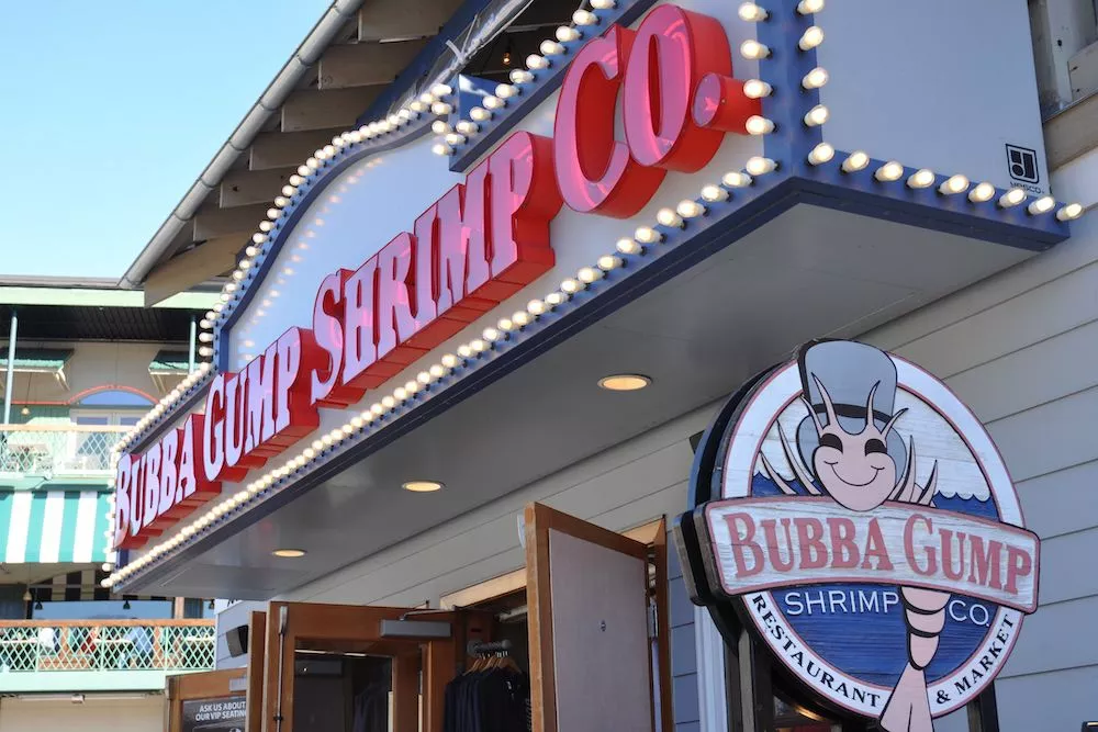 Bubba Gump is one of the best places to get seafood in Gatlinburg