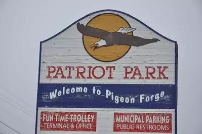 Sign for Patriot Park