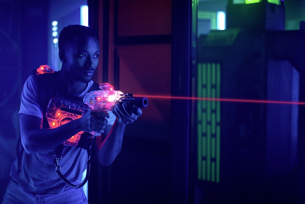 laser tag player