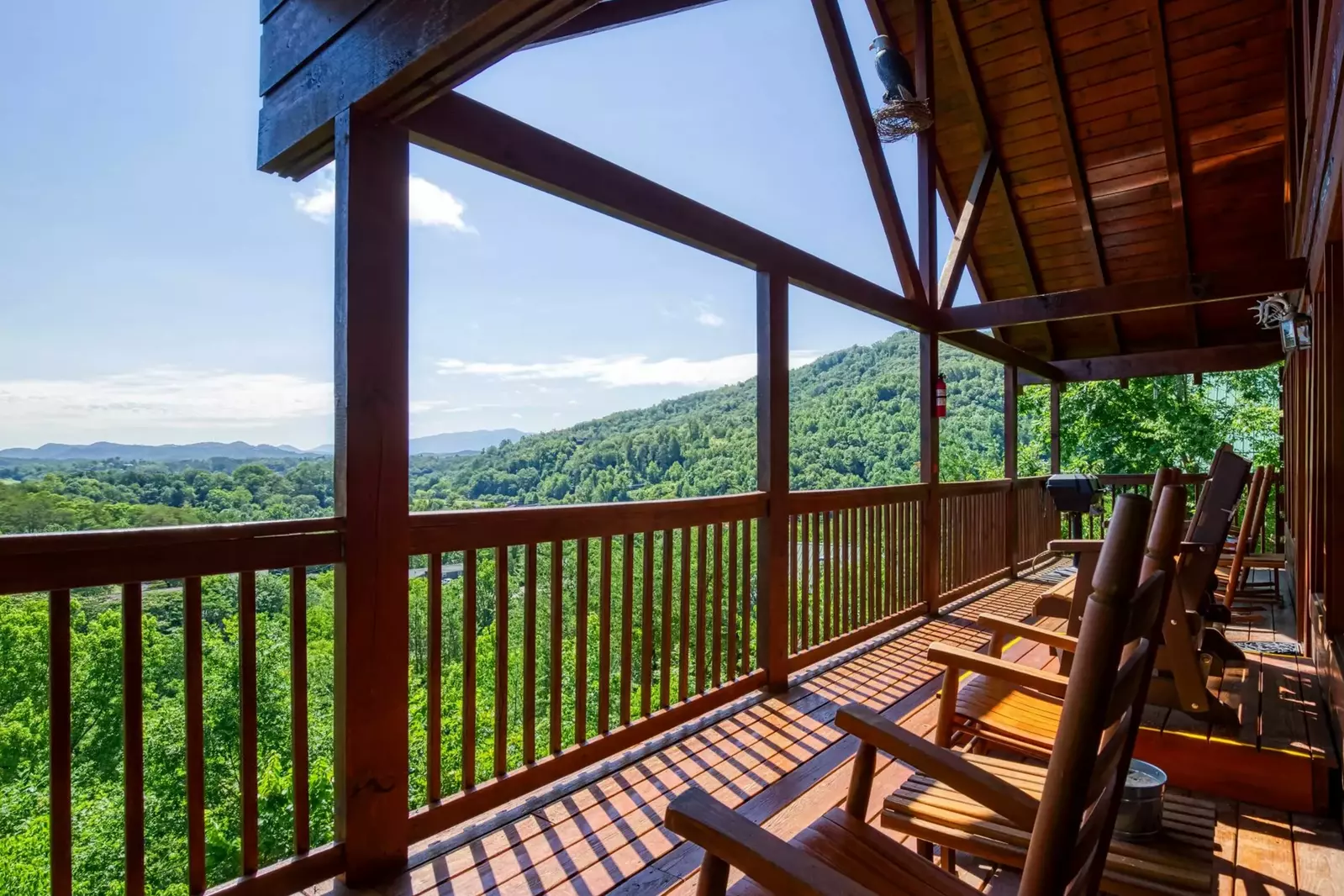 Smoky Mountain view from cabin deck