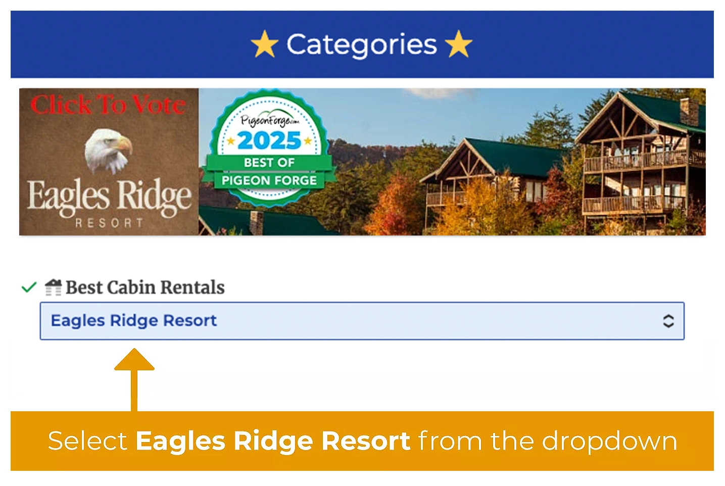 How to vote for Eagles Ridge