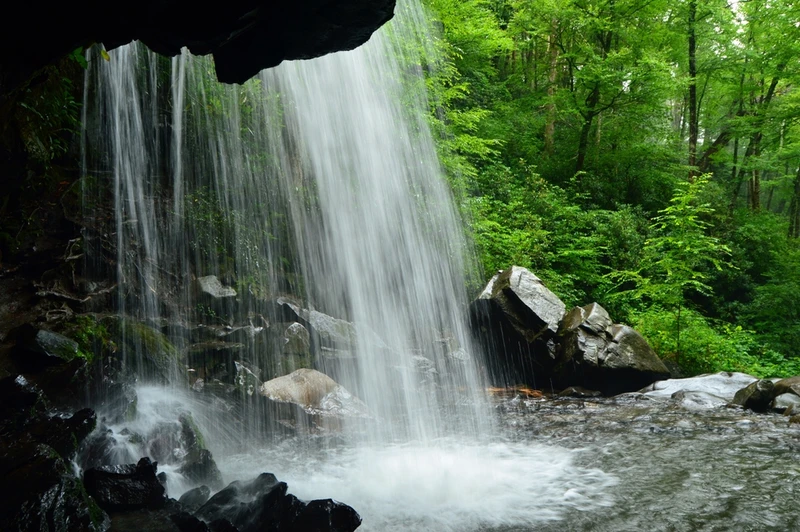 grotto falls trail is one of the best hiking trails in the Smokies