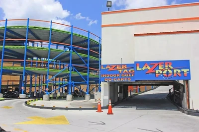 lazerport fun center is one of the top places for indoor mini golf in Pigeon Forge