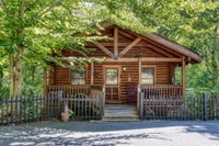 rising eagle is at top cabin at Pigeon Forge cabin resorts