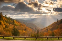 newfound gap road is one of the top scenic drives in the smoky mountains during fall