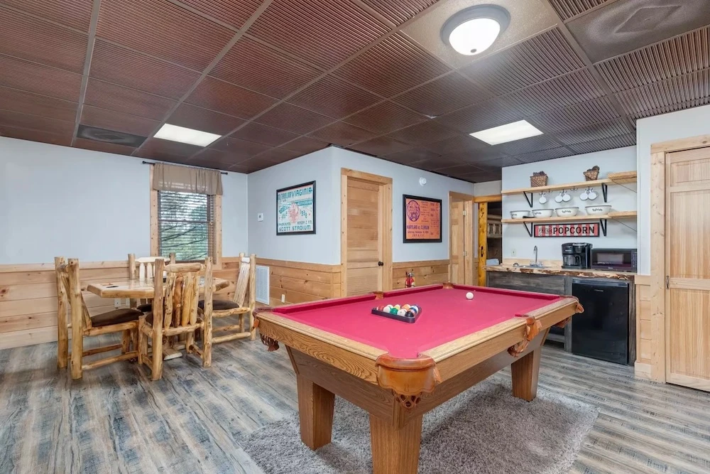 heavenly hideaway is one of our Pigeon Forge cabins with game rooms
