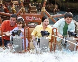 A family having a blast at Dollywood in Pigeon Forge TN.