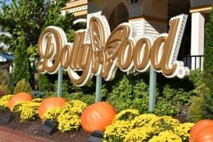 Dollywood sign inside the park