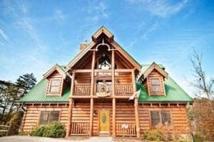 The Wagon Wheel Lodge, a large luxury cabin in Pigeon Forge.