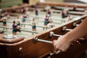 foosball table in pigeon forge cabin
