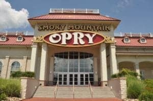 The outside of the Smoky Mountain Opry in Pigeon Forge.