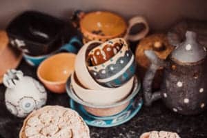 pottery in craft store