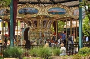 the carousel at the island in pigeon forge