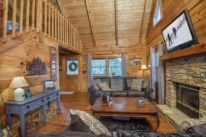 Knotty Pine cabin in the Smokies 