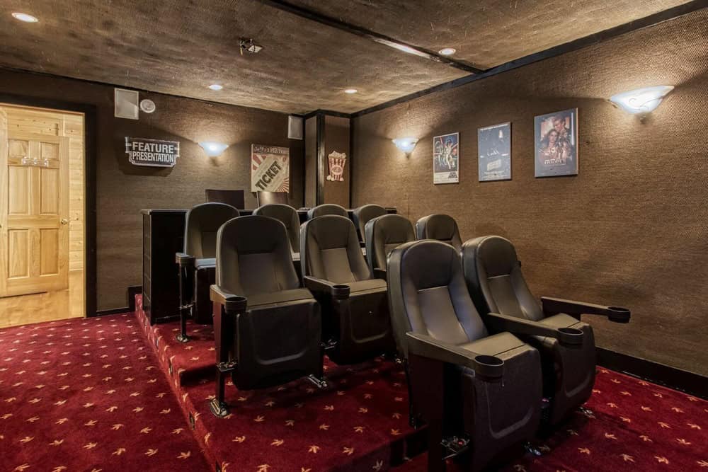 Theater room at Simply The Best